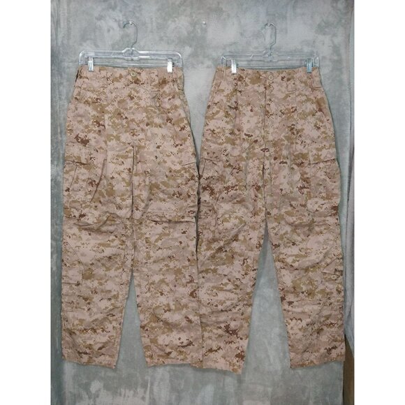 USMC FROG Defender M Pants S-R FR Combat Ensemble Trouser Desert Marpat Lot Of 2 - Picture 1 of 8